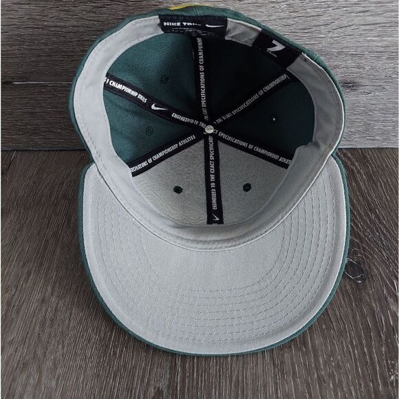 Nike Oregon Ducks Flat Bill Fitted Hat Sz 7 - Picture 6 of 7